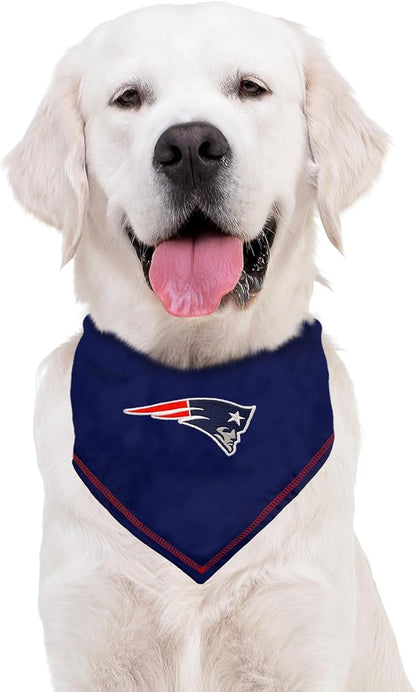 Pets First NFL New England Patriots TIE Bandana, Large/X-Large. Dog Bandana - Image 5