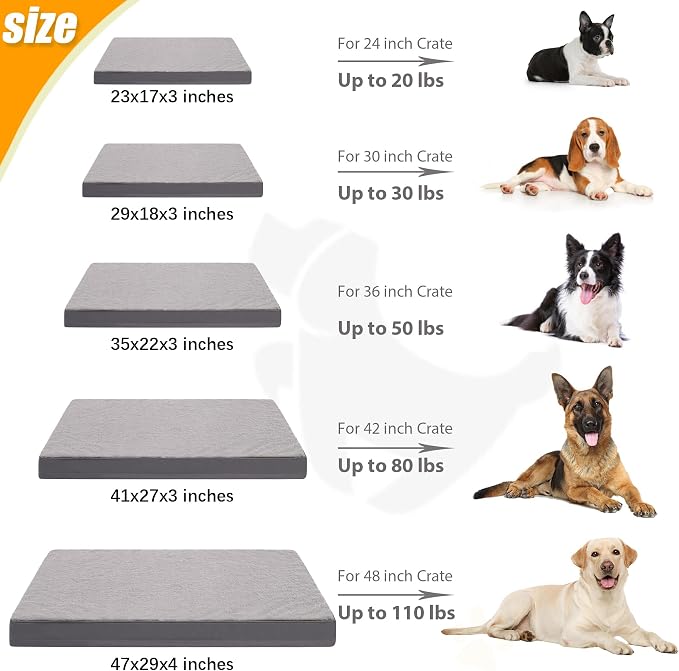 KSIIA Orthopedic Dog Crate Bed - Image 6