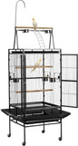VEVOR Bird Cage, 32.7 x 31.1 x 82.7 inch, Open Flat Top, Wrought Iron Bird by VEVOR