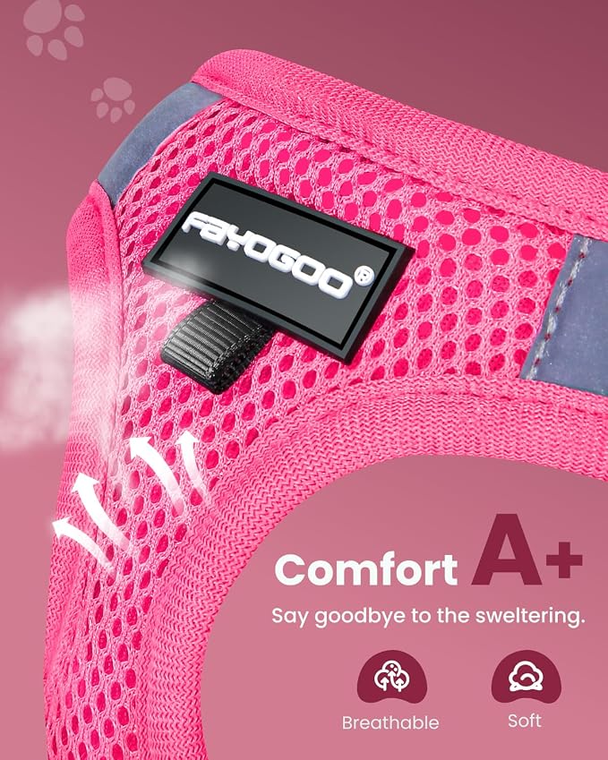 FAYOGOO Cat Harness and Leash Set | Upgrade Step-in Escape Proof Harness | - Image 2