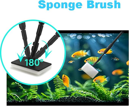Carefree Fish 4IN1 Aquarium Cleaning Tools Long Handle Adjustable Length - Image 5