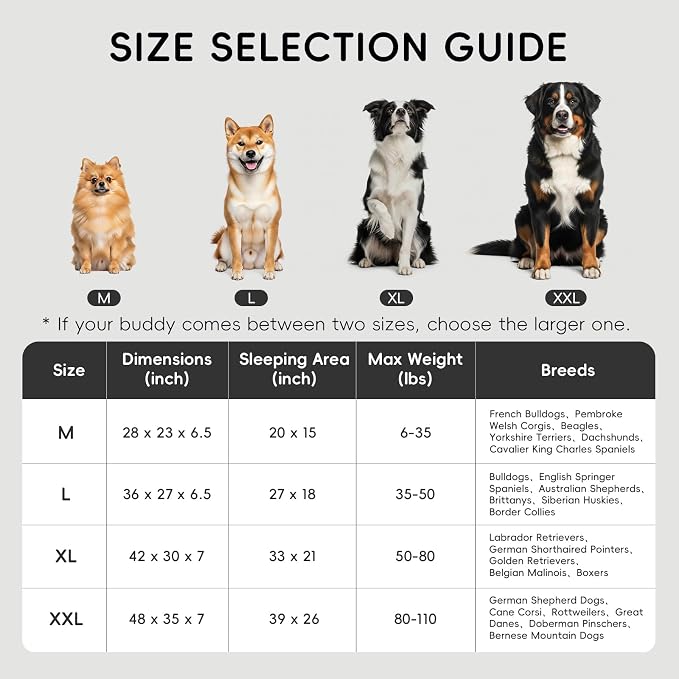 Homemate Dog Beds Large Sized Dog: 36x27 inch Orthopedic Large Dogs Bed XL - Image 3