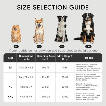 Homemate Dog Bed Large Sized Dog: 42x30 inch Orthopedic Large Dogs Bed XL - Image 3