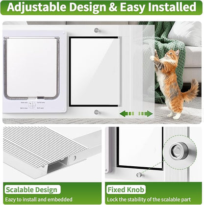 Aluminum Frame Window Cat Door - Image 3