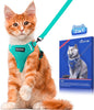 Halypet Cat Harness and Leash Set Escape Proof Soft Adjustable Cat Leash by DOMoreWithYourPet