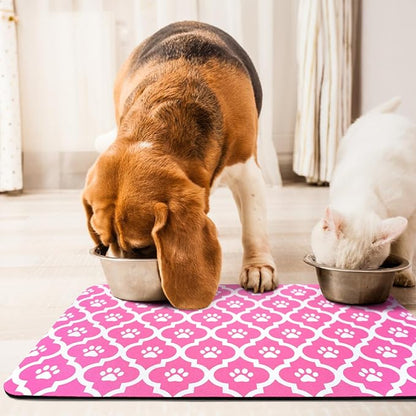 Dog Food Mat 24X32 Inch Pet Feeding Absorbent Mats - Image 7
