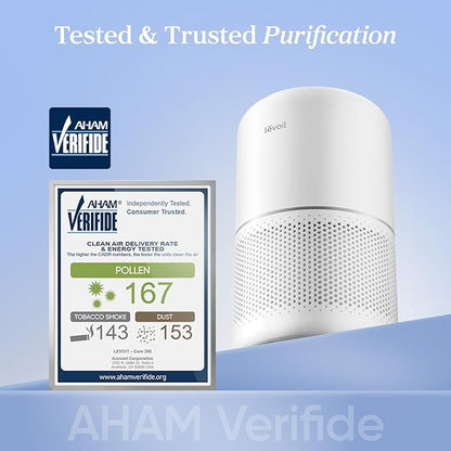 LEVOIT Air Purifier for Home Allergens Pet Hair in Bedroom, Covers Up to 1073 - Image 2