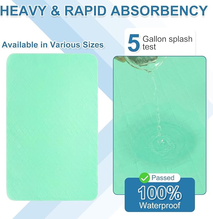 OUTCREATOR® Washable Bed Pads 34" x 36", Incontinence Mattress Protector - Image 2