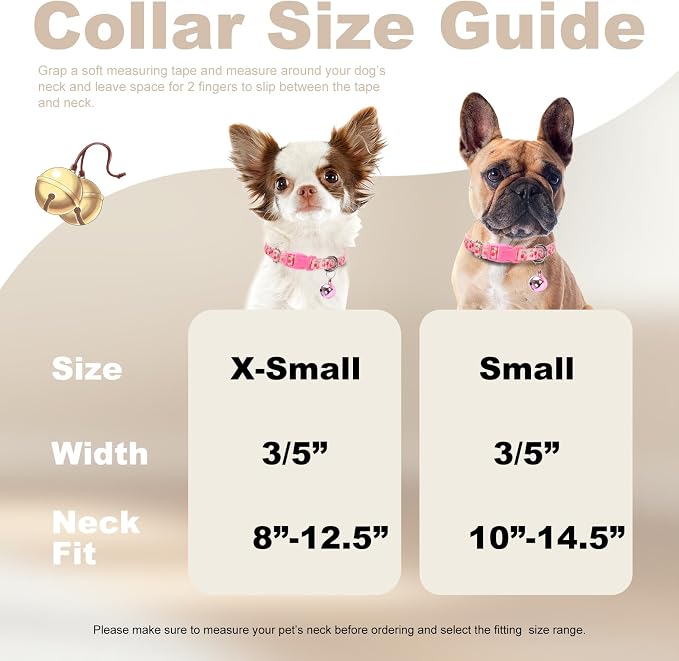Small Dog Collar with Bell - Image 4