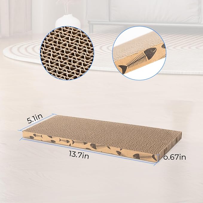 Mini Cat Scratching Board Small Cat Scratcher Cardboard Cat Scratchers - Image 2