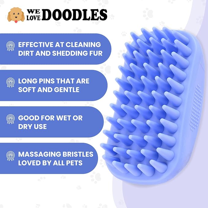 Bath Brush for Pet Grooming & Massage - Image 2