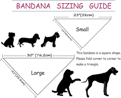 ARING PET Halloween Dog Bandanas, Cotton Purple Pumpkin Ghost Bat Floral Pet - Image 4