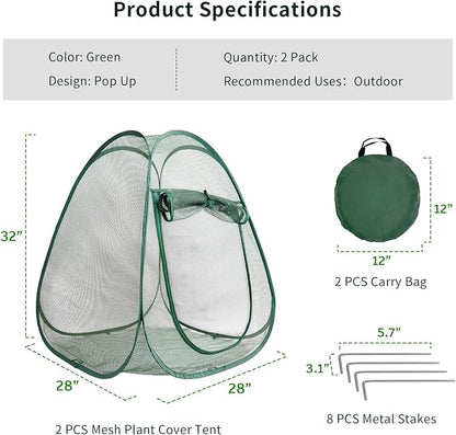 2PCS Mesh Plant Protector Tent from Animals - Image 2
