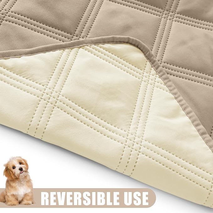 Smiry Waterproof Dog Bed Cover Blanket 82x120, Soft Reversible Pet Blanket - Image 3