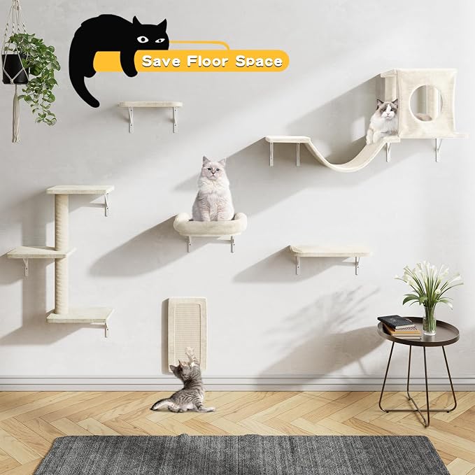 NUNU LAB Cat Wall Shelves, Indoor Cat Furniture - Image 9