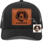 Custom Dog Photo Trucker Hat Leather Patch, Personalized Hat by Unknown