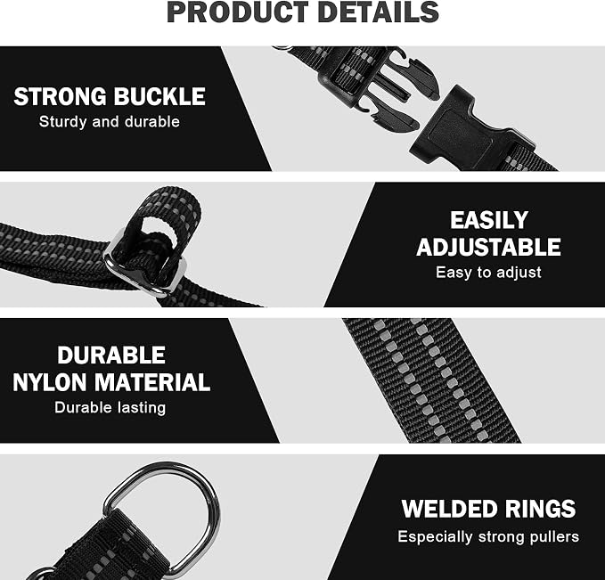 Hikiko Martingale Collar for Dogs Reflective Nylon Dog Collar - Image 4