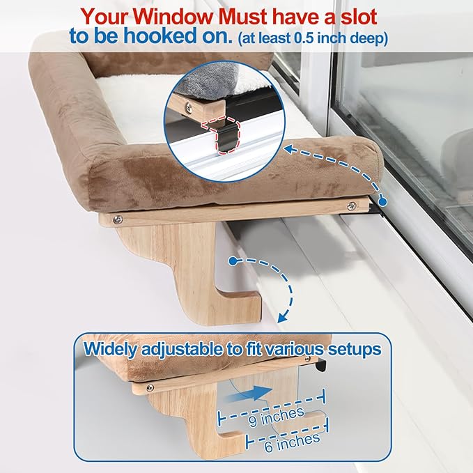 Zakkart Cat Perch for Window Sill - Image 4