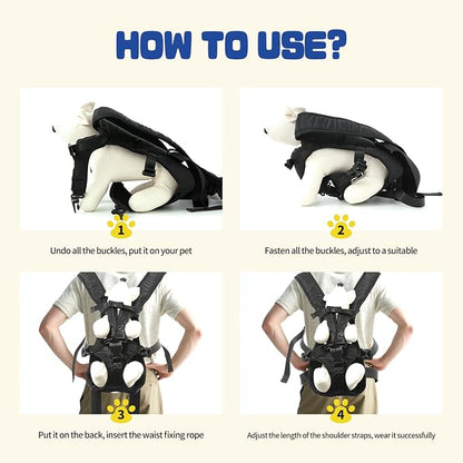 Dog Backpack Carrier, Legs-Out Front Carrier - Image 4