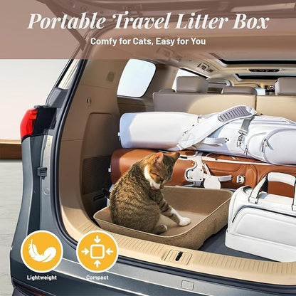6 Pack Disposable Cat Litter Boxes, Durable Leak-Proof Cardboard Kitty Litter - Image 8