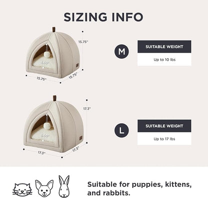 Bedsure Cat Beds for Indoor Cats- 2 in 1 Cat Cave House Tent for Kittens and - Image 5