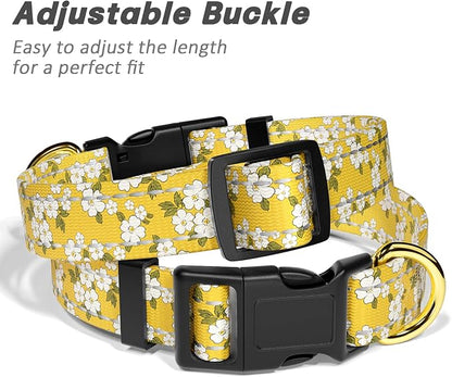 Reflective Dog Collar for Small Dogs, Cute Flower Theme Adjustable Heavy-Duty - Image 6