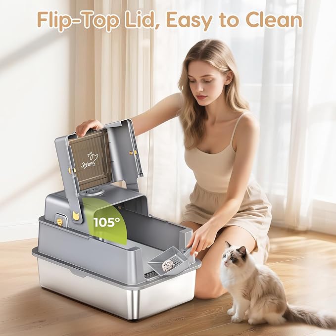 L7 Pro-Stainless Steel Litter Box - Image 2
