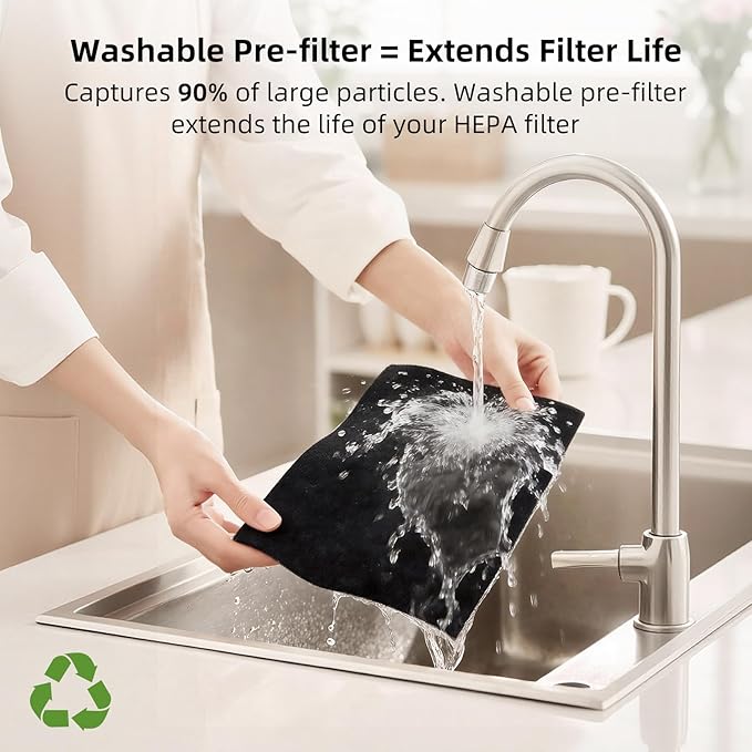 uahpet Air Purifier Slim Replacement Filter 1 Pack, True HEPA Replacement - Image 4