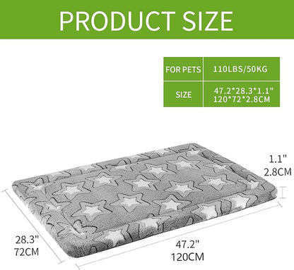 EMPSIGN Fancy Dog Bed Mat, Pet Bed Pad Reversible, Machine Washable Crate Pad - Image 2