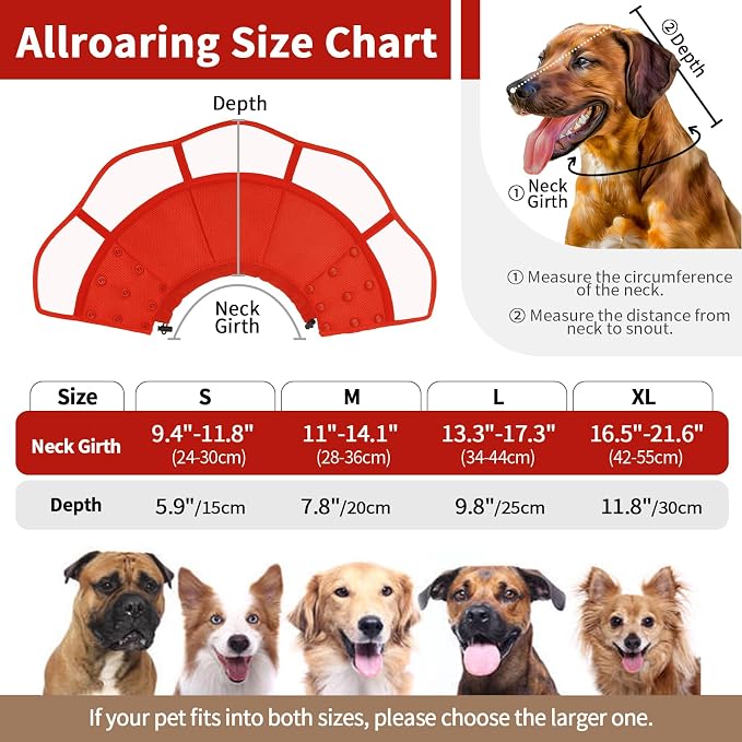 Allroaring Dog Cone Collar, Soft Dog Cones - Image 2