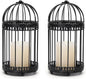 NUPTIO Black Decorative Bird Cage: Birdcage Hanging Lantern by Nuptio