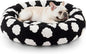 JOEJOY Donut Calming Small Dog Bed, Round Cat Beds by JOEJOY