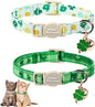 Unique Style Paws Saint Patrick Cat Collar, Shamrock Cat Collars, Adjustable by Uniquestylepaws