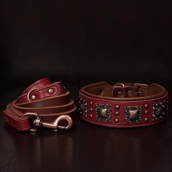 PET ARTIST Genuine Leather Dog Collar - Image 3