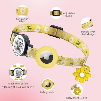 QR Code + Airtag Cat Collar, 2-in-1 Breakaway Safety Collar - Image 5