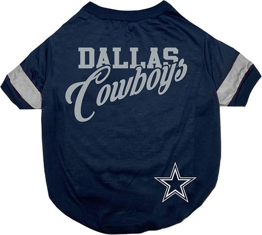 Pets First NFL Dog T-Shirt, Dallas Cowboys, Sports Fashion, Poly-cotton by PETSFIRST