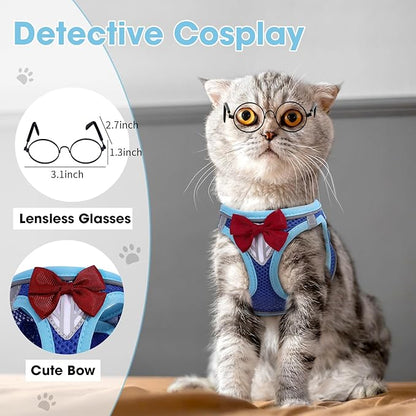 Cat Vest Harness and Leash Set for Walking Escape Proof, Adjustable Kitten - Image 2