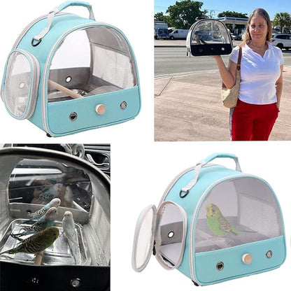 Bird Carrier, Portable Small Bird Parrot Parakeet Carrier - Image 5