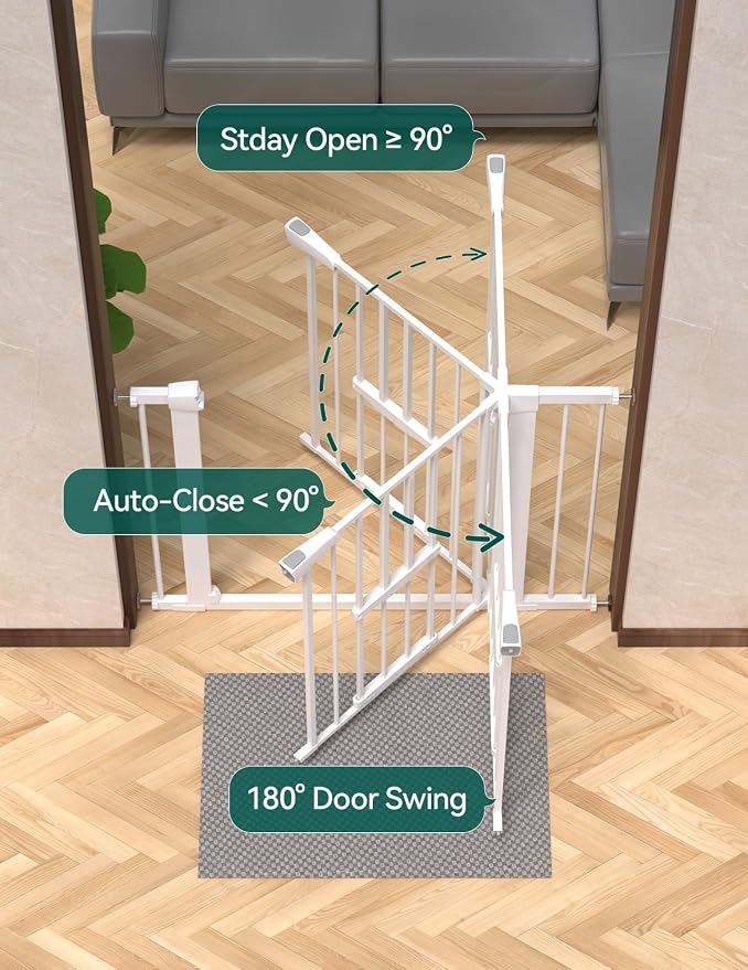 Babelio 36 Inch Extra Tall Baby Gate - Image 6