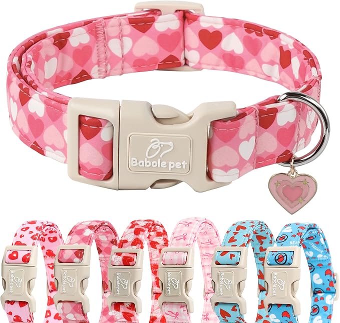 Valentines Dog Collar for Giant Large Dogs by Babolepet