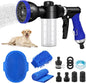 Pet Bathing Sprayer Kit, 10 Spray Patterns, Adjustable Hose Wash Sprayer by PWEZON