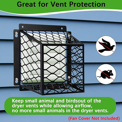 Dryer Vent Cover Guard, Dryer Vent Bird Guard Cagefor Most 3" to 4" Exhaust Fan - Image 3