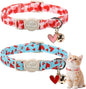 2 Pack Valentines Cat Collars by Babolepet