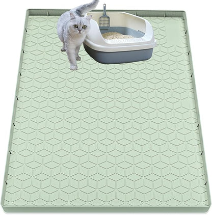 Cat Litter Mat, Silicone Large Cat Mat by Jacooxi