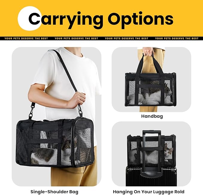 Dog Carrier Bag, Soft-Sided Pet Carriers - Image 8