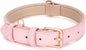 WHIPPY Leather Dog Collar for Small Medium Large Dog Adjustable Soft Breathable by WHIPPY