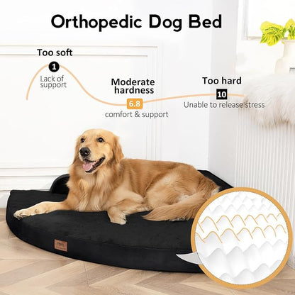 Large Dog Bed - XL Orthopedic Egg-Crate Memory Foam Dog Beds - Image 2