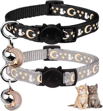Baeuppit 2PCS Breakaway Cat Collars by Baeuppit