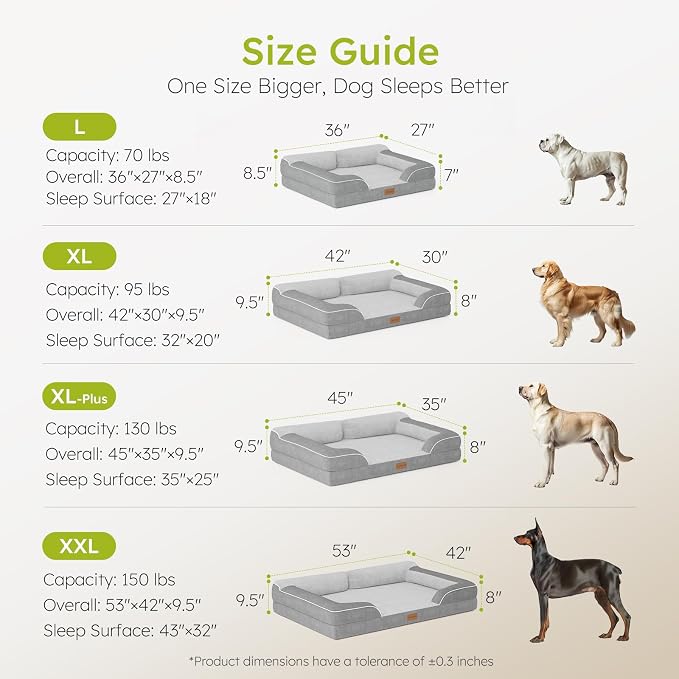 Dog Beds for Large Dogs, Orthopedic Dog Bed - Image 8