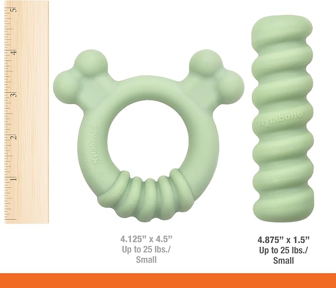 Nylabone Sensory Material Soothing Puppy Chew Toy Ring, Toys - Image 7